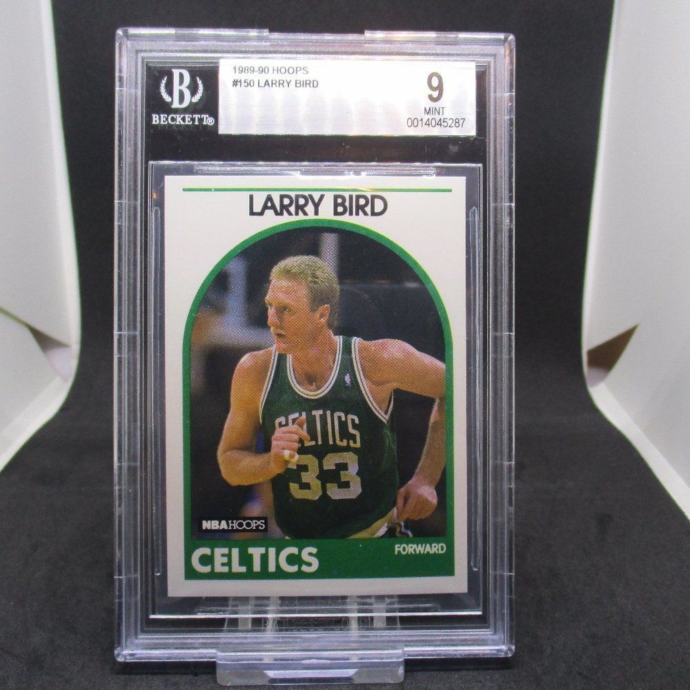 1989 NBA Hoops Larry Bird #150 Trading Card BGS 9